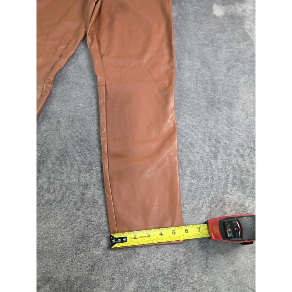 Fabletics Women’s Size L Brown High Rise Ankle Leggings Zipper Stretch C40-1 - Picture 3 of 10